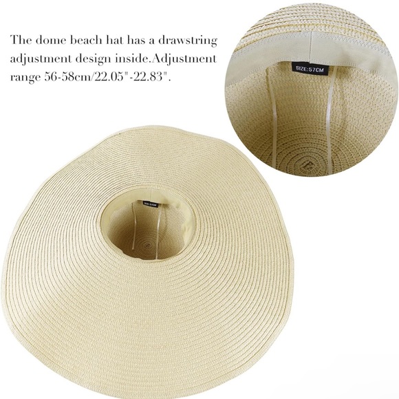 Summer Straw Wide Brim Extra Maxi Hat 👒 - Picture 11 of 13